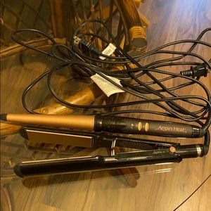 Argon Heat flat iron and barrel curling iron duo